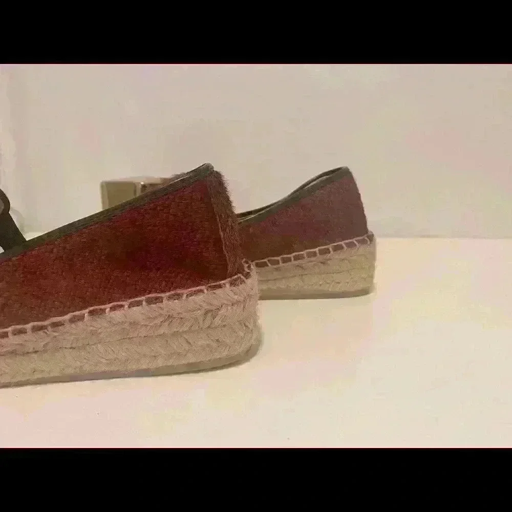 Zara size 7.5 espadrille. Worn once! Snake skin